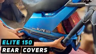 Honda Elite / Spacy 125 150 - Rear End Covers Removal / Installation | Mitch's Scooter Stuff