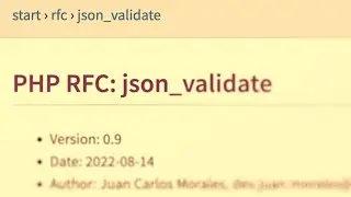 PHP 8.3 new function: json_validate()