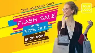 Design Eye-Catching Flash Sale Banners with Up to 50% Off | Photoshop Tutorial by GrafikGerm