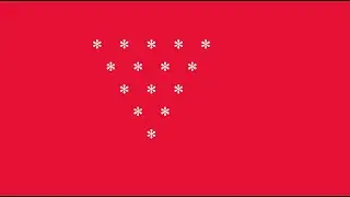 Inverted equilateral triangle star pattern