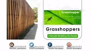 GRASSHOPPER TUTORIAL: how to Modeling the facade with grasshopper plugin in rhino!