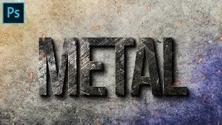 How to Create Metal Text Effect Design in Photoshop - Photoshop Tutorial - 100% Free