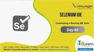 Selenium IDE - Day 2. Customizing n Running IDE Tests