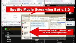 Spotify Music Streaming Bot v.3.0 | Setup, Usage & Real Results | Make Money with Music Streaming