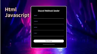 Discord Webhook Sender With html