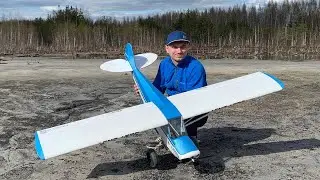 Полеты у водоема RC Piper Cub