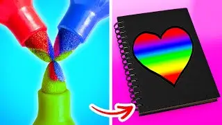 أفكار إبداعية ذكية للرسم || من يرسم أفضل؟ تحدي الفن المرح! فنون سهلة