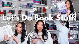 LET'S DO BOOK STUFF! (reading vlog, working on my reading journal, & reorganizing my bookshelves)