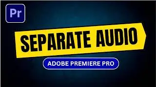 How to Separate Audio From Video in Premiere Pro - HINDI/URDU