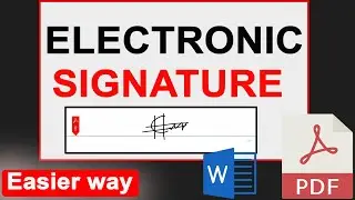 How to Make Electronic Signature - Full Guide | English | 1000 Clicks