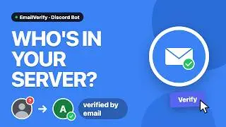 EmailVerify - Email Verification for Discord Servers (Setup in 60 Seconds)