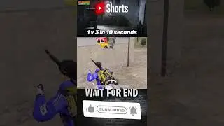 1 v 3 in 10 seconds 🔥 #bgmi #bgmishorts #faithplayz #pubgmobile #theuk14gamer #pubg