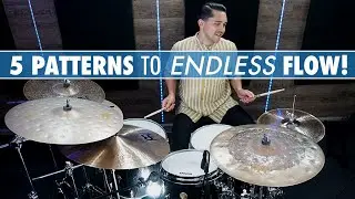 5 Pattern CHOP Builder Workout- Flow Around the Kit! Drum Lesson