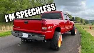 22x14s and 33s on leveled duramax!