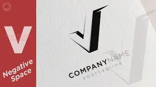 Negative Space Logo Design : Designing a Cool Logo from the Letter V