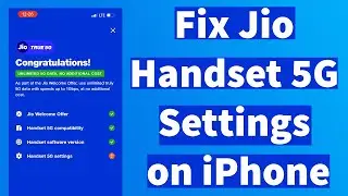 Fix Jio Handset 5G Settings on iPhone