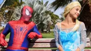 Джокер против Эльзы Frozen и Человека Паука