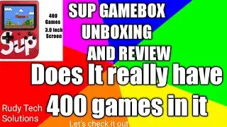 SUP GAMEBOX UNBOXING AND REVIEW . Really 400 Games . Rudy Tech Solutions .