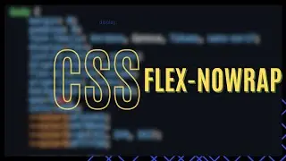 CSS flex-wrap property (nowrap) | CSS