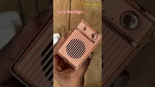 ✨ Noizzybox Starlight Bluetooth Speaker Rating | Vintage & Retro Style Radio #shorts