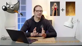 So könnt ihr einen grauen Hintergrund in GIMP nachträglich mit einer definierten Struktur versehen