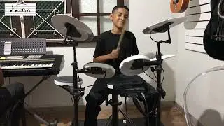 Porque ele vive (na bateria) com Matheus Samuel irmãos nota 10!