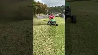 Power Of A John Deere Mower #lawnmower #toolreviews #johndeere #yardwork #selfemployed #overgrown