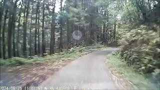サンバーで長石林道で梅田湖→松田湖方面へ走ってみた