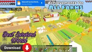 | MINECRAFT BEST SURVIVAL WORLD DOWNLOAD LINK #2 | BEST SURVIVAL WORLD DOWNLOAD #minecraft #survival