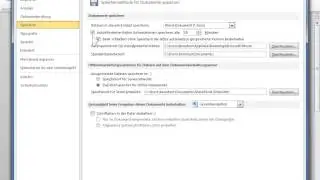 Microsoft Word 2010 AutoWiederherstellen und AutoSpeicherung aktivieren und anpassen