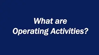 What are Operating Activites?