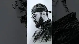 Miyagi. Портрет карандашом. Мияги. 