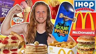 Skateboarder Vs. 10,000 Calorie Challenge!