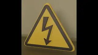 Blender 3.1 - Warning-Sign Workflow Timelapse
