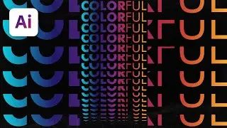How to Create a Colourful Stacked Text Effect in Illustrator