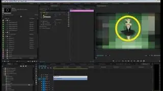 Маска в Adobe Premier с желтой обводкой - рамкой