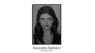 Finishing process of a Portrait Drawing (Alexandra Daddario)