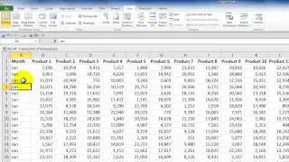 How to Keep Row and Column Labels in View When Scrolling a Worksheet