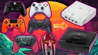 WIRELESS CONTROLLERS FOR DREAMCAST / SATURN! Use Xbox One. Ps4, Switch Pro, 360, Ps3. Wingman SD
