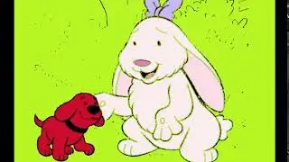 Clifford and Daffodil hug green screen