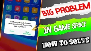 Oppo Realme game space failed Restore problem solve ||