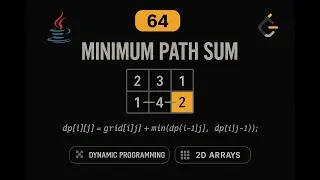 LeetCode 64: Minimum Path Sum | Java Solution | Dynamic Programming