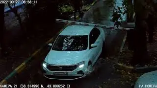 Не заметил шлагбаум Volkswagen Х486ВЕ152. 27.09.2022