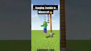 How to make hanging zombie in minecraft | subscribe for more | 