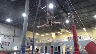 STILL RINGS WORKOUT (DISLOCATE SHOOT TO L SEAT, BACK UPRISE TO STRADDLE L, STRADDLE PLANCHE)