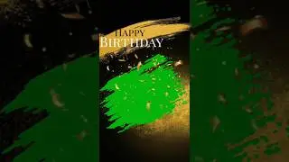 Happy birthday green screen song template//Birthday song template video