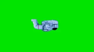 Astronaut in space-Free Green Screen