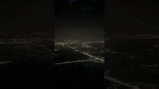 Night flight through Winnipeg #cockpit #airambulance
