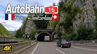 Driving on the 'Transjurane' from Dell, France 🇫🇷 to Biel, Switzerland 🇨🇭