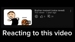 Reacting to one of my old videos | reacting